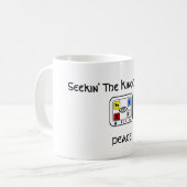 新しい作成の平和マグ11oz コーヒーマグカップ (正面左)
