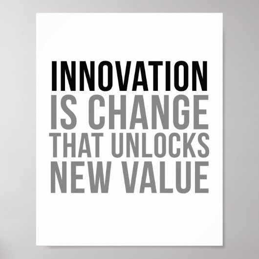 新しい価値を引き出すイノベーション ポスター (正面)