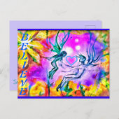 新しい信じSWEETHEART妖精の国はがき ポストカード (正面/裏面)