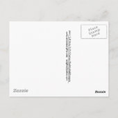 新しい先住民 – ホワイトスタージオン ポストカード (裏面)