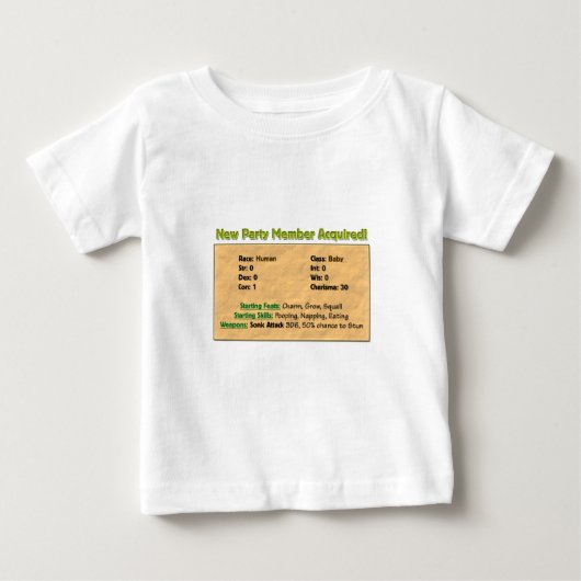 新しい党員! ベビーTシャツ (正面)