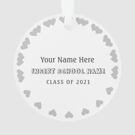 新しい公衆衛生学修士パーソナライズされたオーナメント オーナメント (裏面)