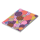 新しい円抽象芸術アート ノートパッド (回転)