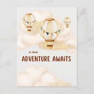 新しい冒険が中立を待つ ポストカード