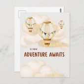 新しい冒険が中立を待つ ポストカード (正面/裏面)