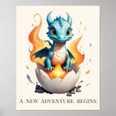 新しい冒険が始まる ベイビードラゴン ポスター (正面)