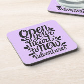 新しい冒険にハートを開く コースター (左側)