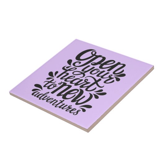 新しい冒険にハートを開く タイル (側面)