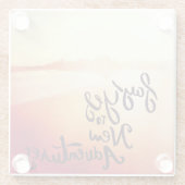 新しい冒険に賛成して下さい ガラスコースター (裏面)