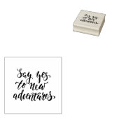 新しい冒険にYesを言う ラバースタンプ (押印)