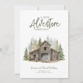 新しい冒険の始まり 新しい家の移転発表 招待状 (正面)
