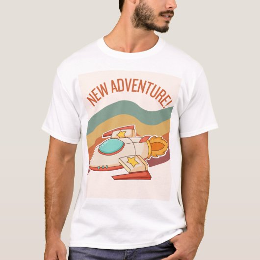 新しい冒険の宇宙 Tシャツ (正面)