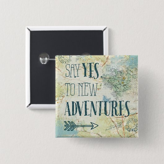 新しい冒険の引用文に賛成して下さい 缶バッジ (正面&裏面)