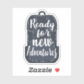 新しい冒険の準備ができている シール (シート)