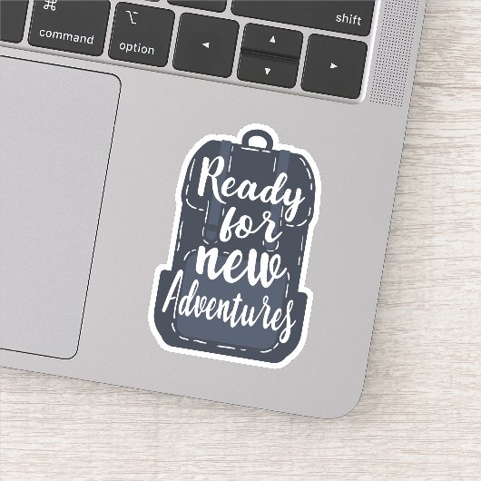 新しい冒険の準備ができている シール (詳細)