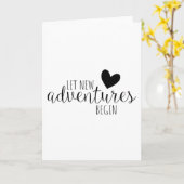 新しい冒険を始める カード (黄色い花)