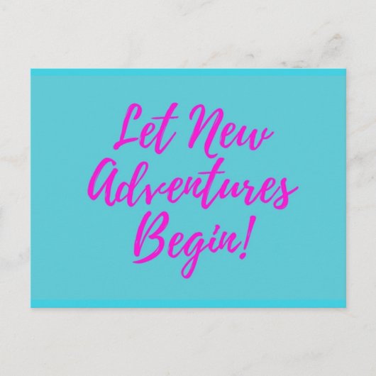 新しい冒険を始める ポストカード (正面)