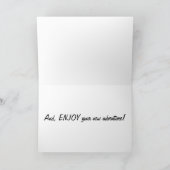 新しい冒険を楽しむやめなさい カード (内部)