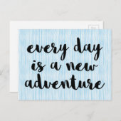 新しい冒険引用文 ポストカード (正面/裏面)