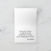 新しい冒険熱いAIr気球の卒業 サンキューカード (内部)