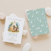 新しい冒険 ハッピーカップル ベビーシャワー招待状 招待状