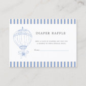 新しい冒険 ベビーシャワー おむつくじ エンクロージャーカード (正面)
