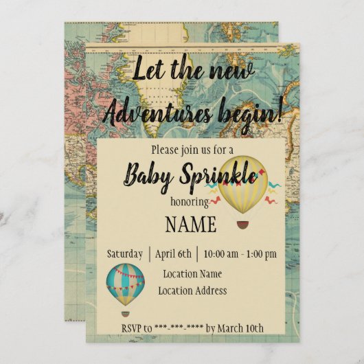 新しい冒険 招待状 (正面/裏面)