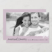 新しい写真とフ結婚したラッメリート シーズンカード (正面/裏面)