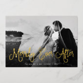 新しい写真の後に楽しく 箔シーズンカード (正面)