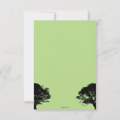 新しい分岐オンザファミリーツリーベビーシャワー招待状 招待状 (裏面)