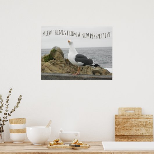 新しい分析視点のカモメ ポスター (キッチン)