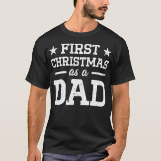 新しい初めてのパパがクリスマスパパになる Tシャツ