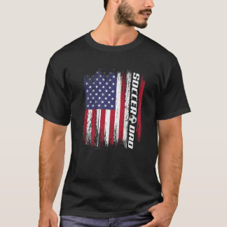 新しい初めてのパパがサッカーダディープレミアム Tシャツ