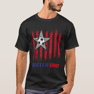 新しい初めてのパパがサッカーダディ Tシャツ