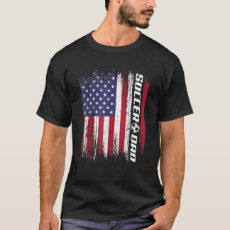 新しい初めてのパパがサッカーダディ Tシャツ