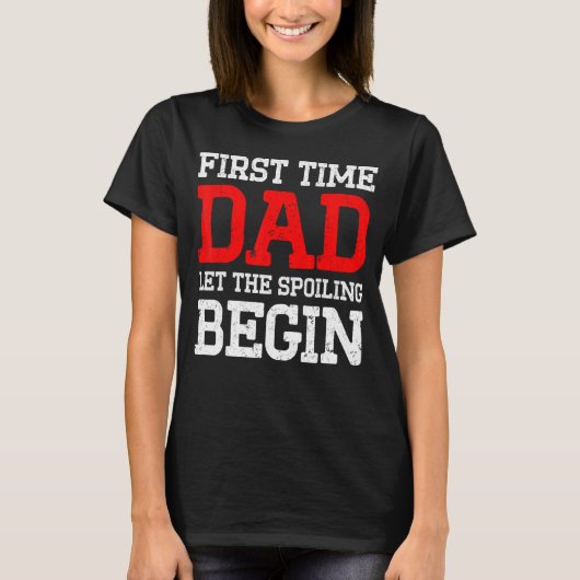 新しい初めてのパパがパパを始める Tシャツ (正面)