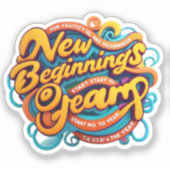 新しい初心者のためにあなたの精神をサポートするステッカー シール (正面)