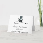 新しい到着のおめでとう カード (裏面)