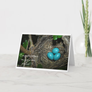 新しい到着のおめでとう カード