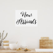 新しい到着の看板、小売店舗の看板、ブティック ポスター (キッチン)