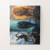 新しい前装遊技動物アート ジグソーパズル (縦)