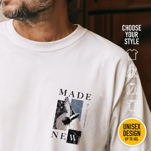 新しい創造となった Ⅱコリント5章17節 クリスチャンストリートウェア Tシャツ