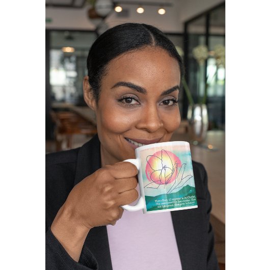 新しい創造クリスチャンの恵みによって変わる コーヒーマグカップ