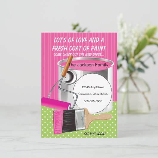 新しい動く発絵を描表のコート 案内状 (スタンド正面)