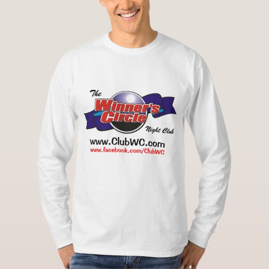 新しい勝者の円の基本的な長袖 Tシャツ (正面)