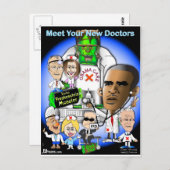 新しい医師に会う ポストカード (正面/裏面)