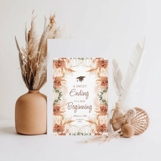 新しい卒業式のカードに甘い結末