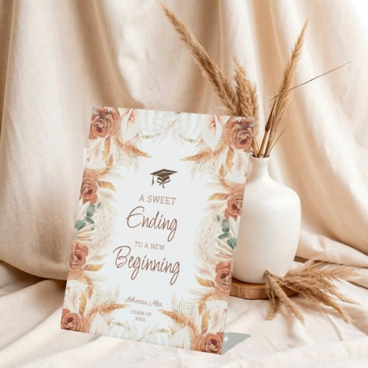 新しい卒業式の始まりへの甘い結末 台座サイン