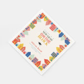 新しい卒業生がブロック卒業パーティーに参加 スタンダードランチョンナプキン (角)