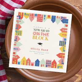 新しい卒業生がブロック卒業パーティーに参加 スタンダードランチョンナプキン